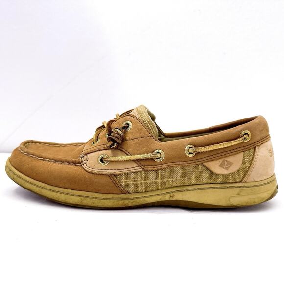 Sperry Top Sider Angelfish Loafer Gold Tan Boat Shoes Women's Size 7 M STS90823 - Picture 2 of 9